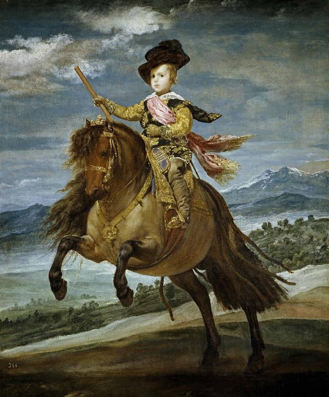 Diego Velazquez Equestrian Portrait of Prince Balthasar Charles oil painting picture